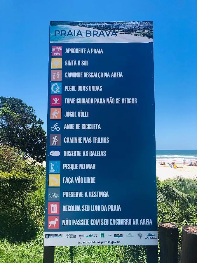 아파트 Duplex Pe Na Areia Praia Brava Florianópolis 브라질